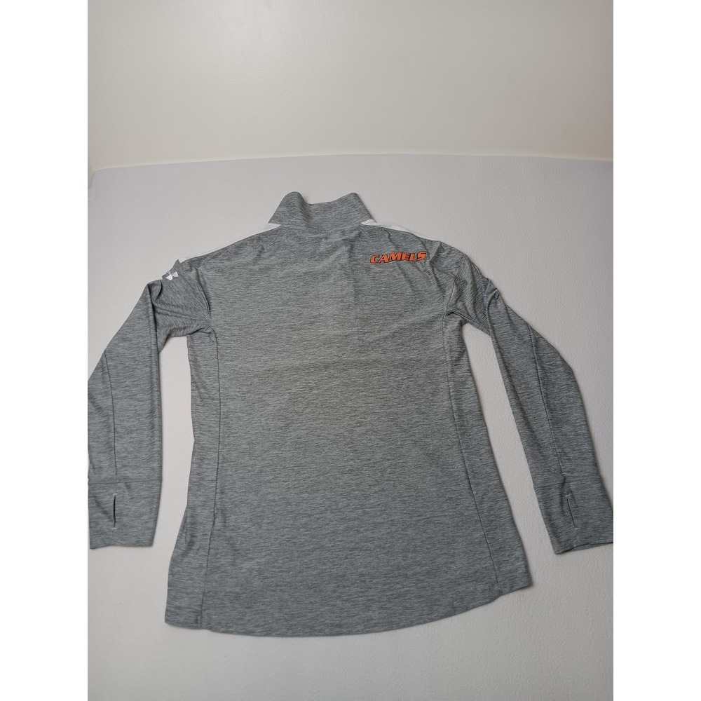 Under Armour Womens Medium M Heather Gray 1/4 Zip Loose Athletic Pullover Top - Picture 5 of 7